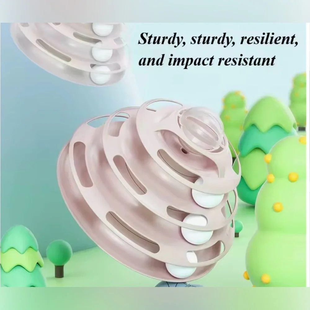 🐾🐾 4 Levels Bean Pink Interactive Pet Toy